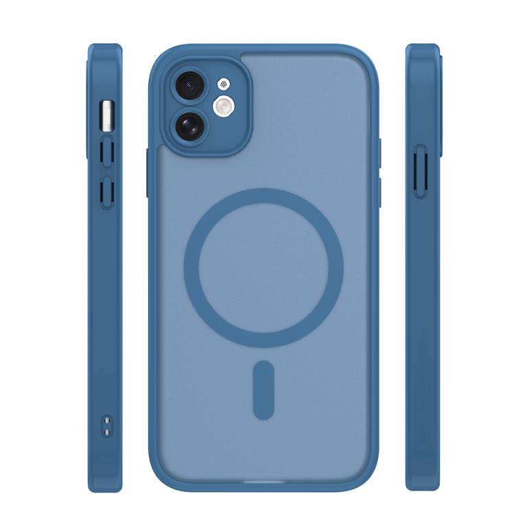 Mag Matt case for iPhone 11 dark blue camera protection