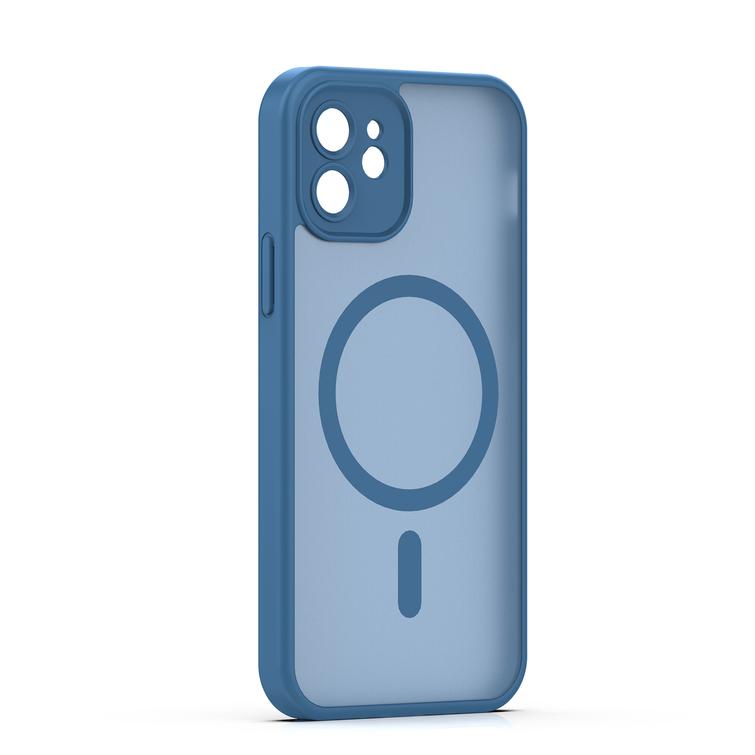 Mag Matt case for iPhone 12 6,1" dark blue camera protection