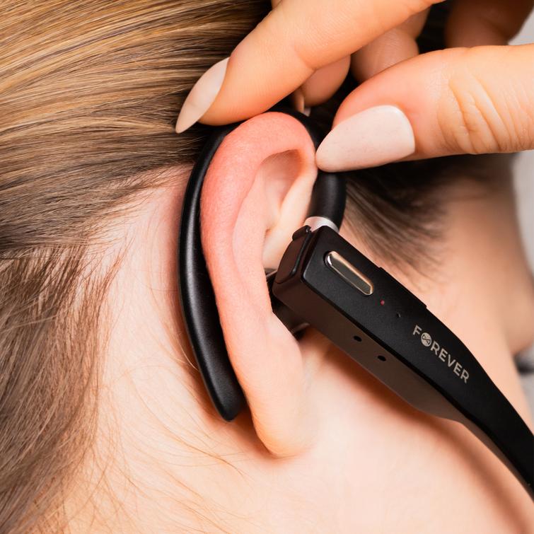 Forever BH-100 langattomat kuulokkeet latauskotelolla, musta