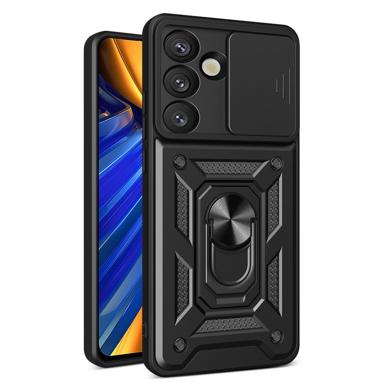 Defender Slide -suojakuori Samsung Galaxy S25:lle, musta