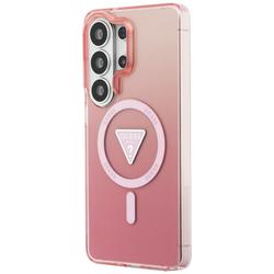 Guess case IML Gradient Triangle MagSafe for Samsung Galaxy S26 Ultra pink