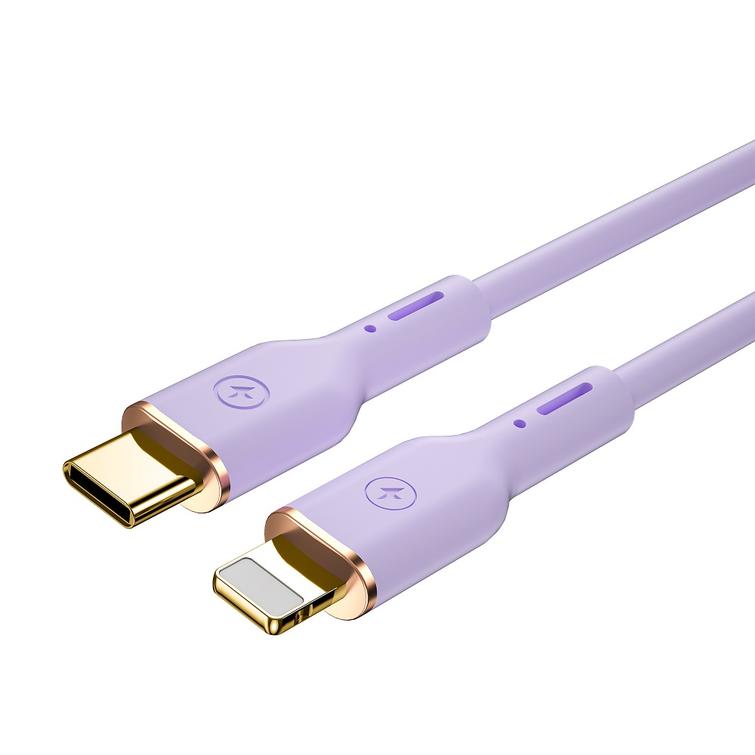 WIWU kaapeli YQ01 USB-C - Lightning 30W 1,2m violetti