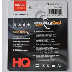 Imro muistikortti 128GB microSDXC cl. 10 UHS-3 + adapteri