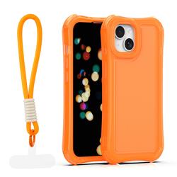 Safepop case with strap for iPhone 13 6,1" orange