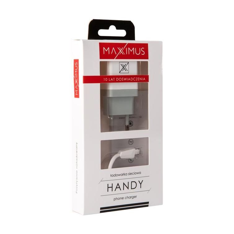 WALL CHARGER MAXXIMUS HANDY 1A + MICRO USB