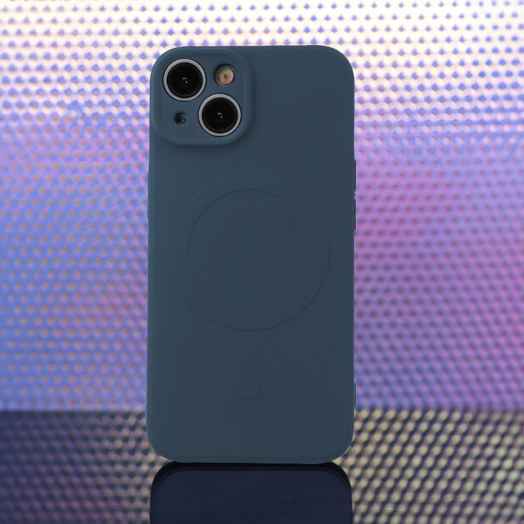 Yksinkertainen Color Mag -suojakuori iPhone 15 6,1":lle, tummansininen