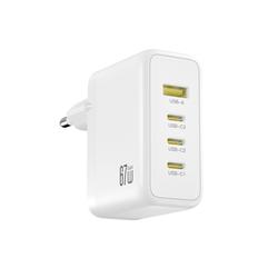 XO-seinälaturi CE39 PD 67W 3x USB-C 1x USB Valkoinen