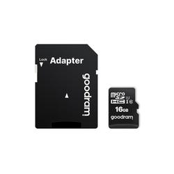 GoodRam muistikortti 16GB microSDHC cl. 10 UHS-I + adapteri