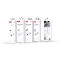 XO-sovitin NB256A OTG USB - Lightning, valkoinen