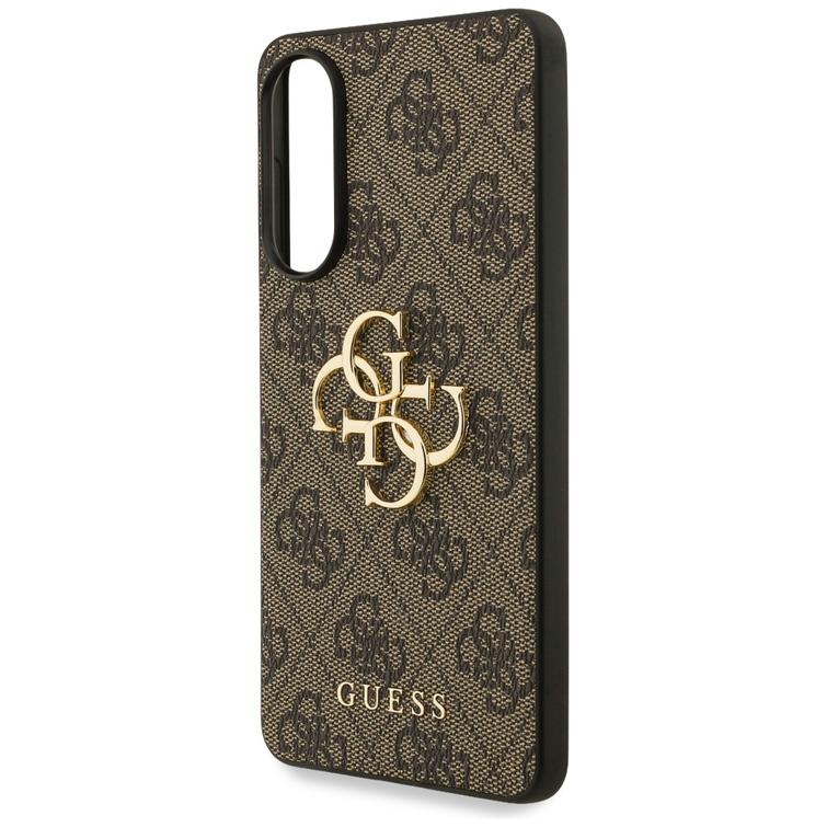 Guess-suojakuori Samsung Galaxy S25 Edgelle GUESS HC 4G PU isolla logolla, ruskea