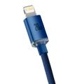 Baseus-kaapeli Crystal Shine USB-C - Lightning 2,0 m 20W sininen