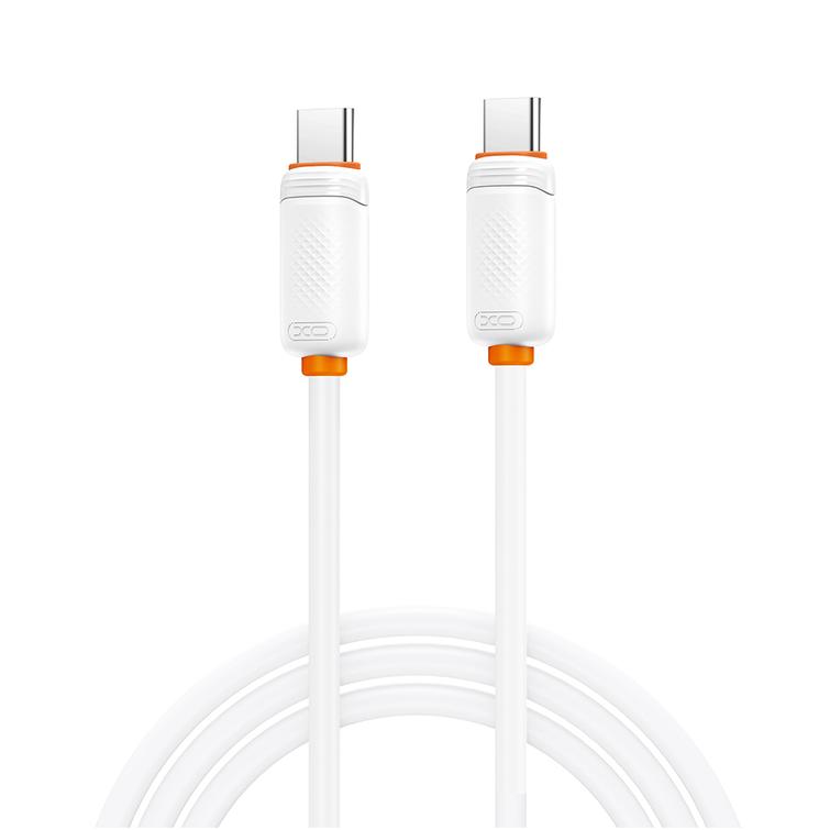XO kaapeli NB-Q302B PD USB-C - USB-C 1,0m 60W Valkoinen