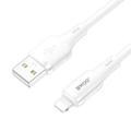 BWOO 3A silikonikaapeli X329L usb - lightning 3A 1m valkoinen
