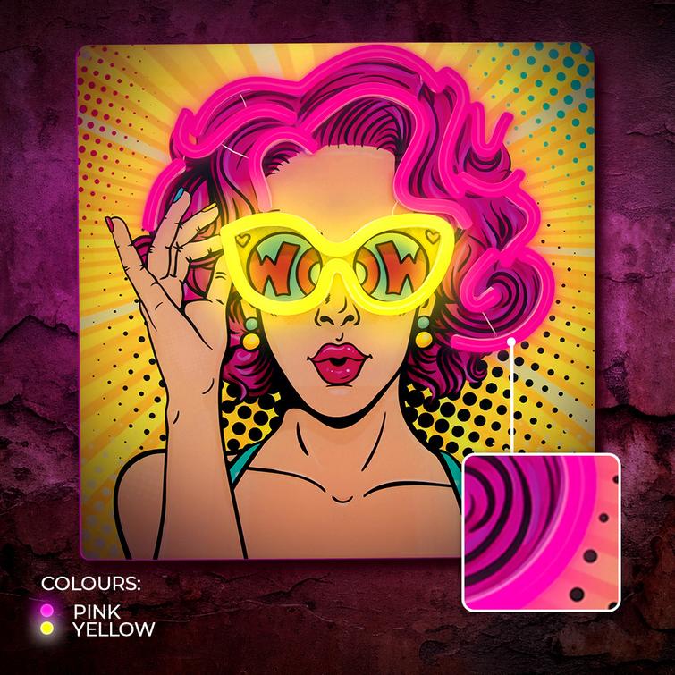 Neon ART LED POWER NAINEN keltavioletti FLA02 Forever Light