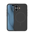 Silikoninen ohut Mag-suojakuori iPhone 16 Pro Maxille 6,9" musta