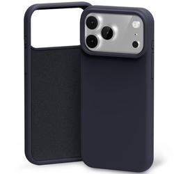 Mercury Silicone -silikonikotelo iPhone 17 Pro Max / 18 Pro Max -puhelimelle, laivastonsininen