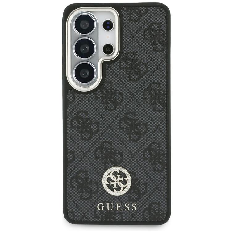 Guess case 4G Big Rhinestone Triangle Strap MagSafe for Samsung Galaxy S26 Ultra black