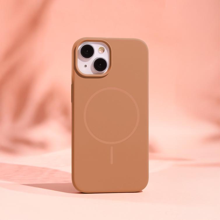 Silikoni ohut Mag karamelli kuori iPhone 17 Pro Max / 18 Pro Max 6,9" -mallille