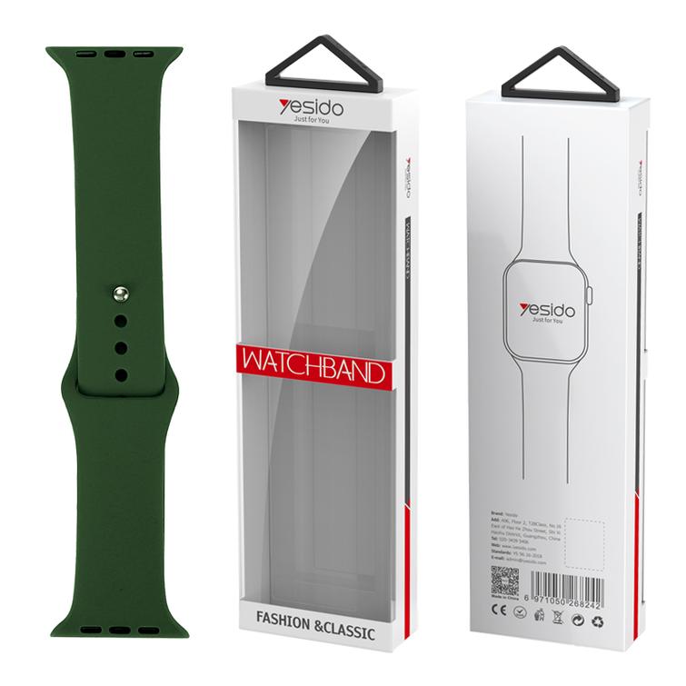 YESIDO WB44 SILICONE STRAP FOR iWATCH L 42/44/45 (97+140) #43 ALFALFA