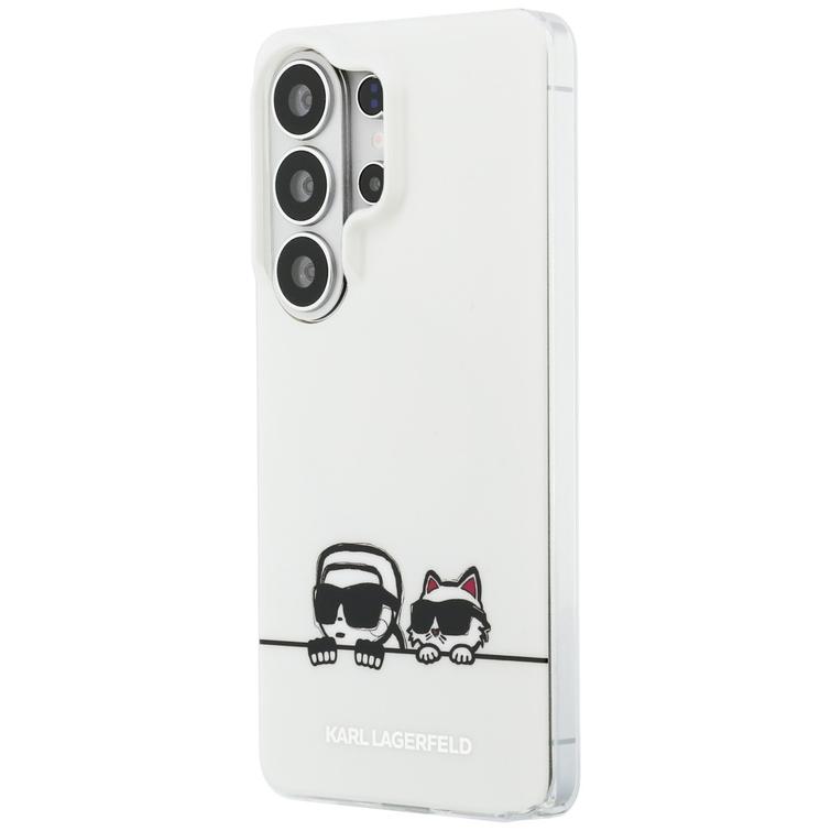 Karl Lagerfeld case IML Peekaboo Karl&Choupette MagSafe for Samsung Galaxy S26 Ultra transparent