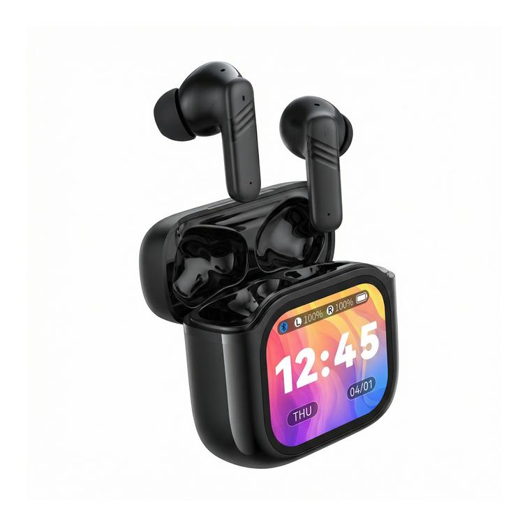 XO Bluetooth earphones X50 TWS LCD black ANC + ENC dual mic
