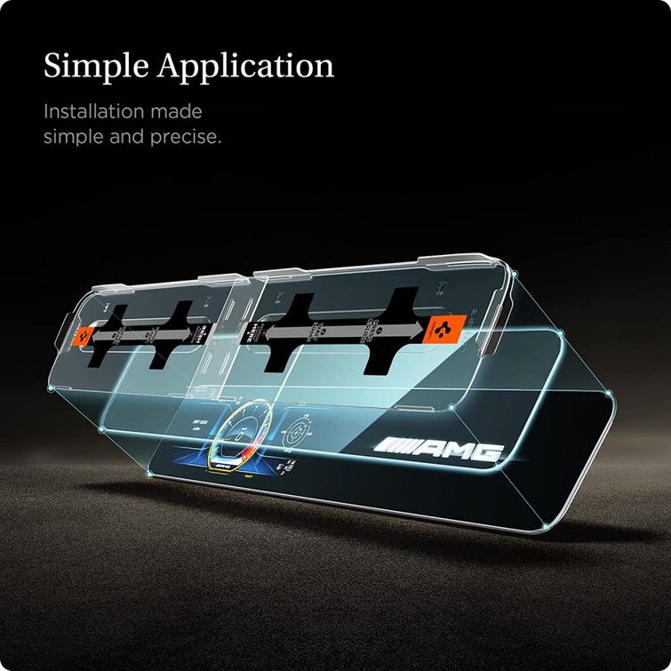 Spigen karkaistu lasi "EZ FIT" SETTI MERCEDES E-LUOKKA 2020/2021