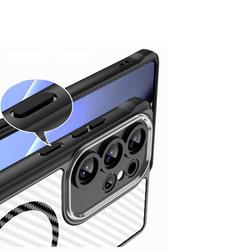 Defender Carbon Mag -suojakuori Samsung Galaxy S25 Ultralle, musta