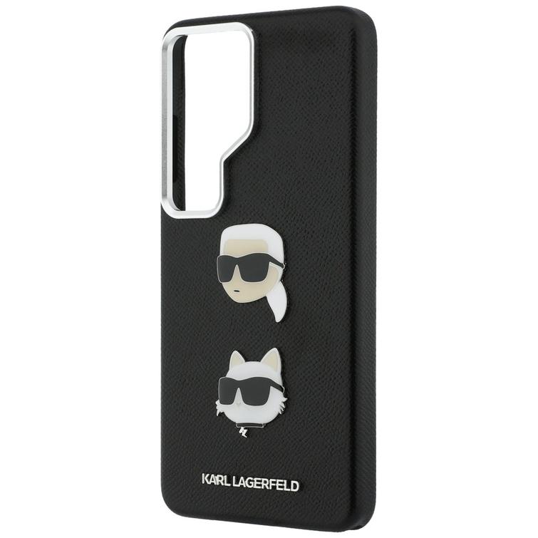 Karl Lagerfeld case Saffiano Double Heads Metal for Samsung Galaxy S26 Ultra black