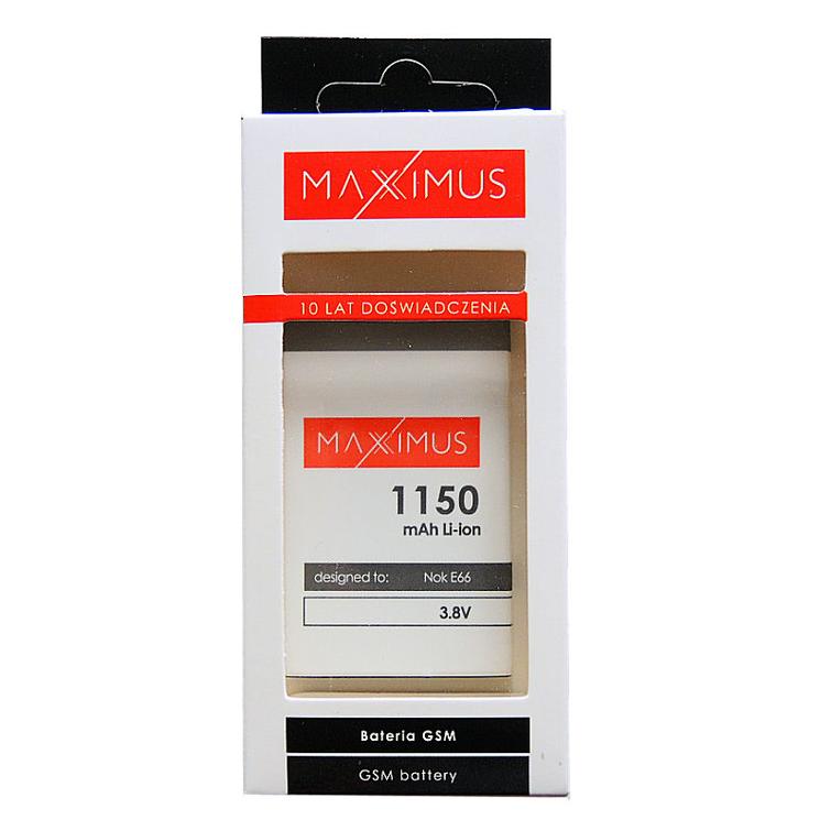 BATTERY MAXXIMUS NOKIA E66 1150mAh Li-ion BL-4U