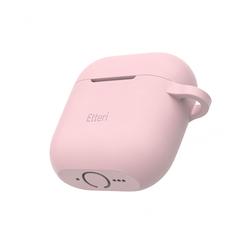 Etteri-silikonikotelo AirPods 4:lle vaaleanpunainen