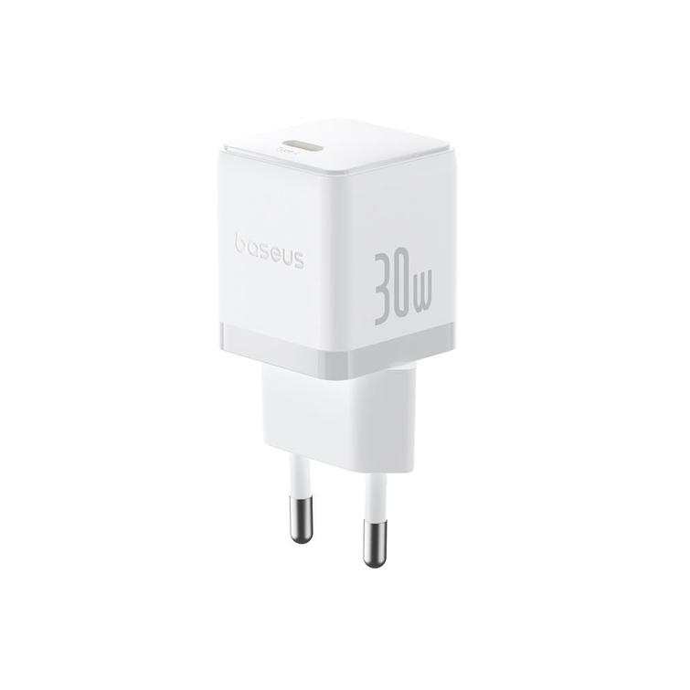 Baseus Palm Fast Charger Wall Charger 30W 1&times;USB-C EU Moon White