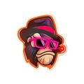 Neon ART LED GANGSTA MONKEY moniv&auml;rinen FLA03 Forever Light