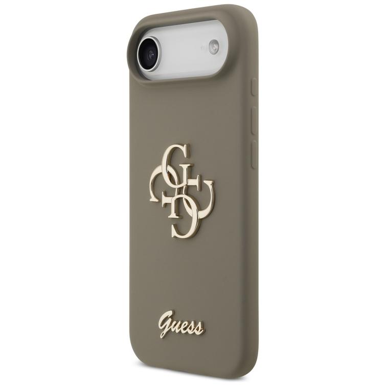 Guess Silicone Big 4G Script -suojakuori iPhone Airille, ruskea