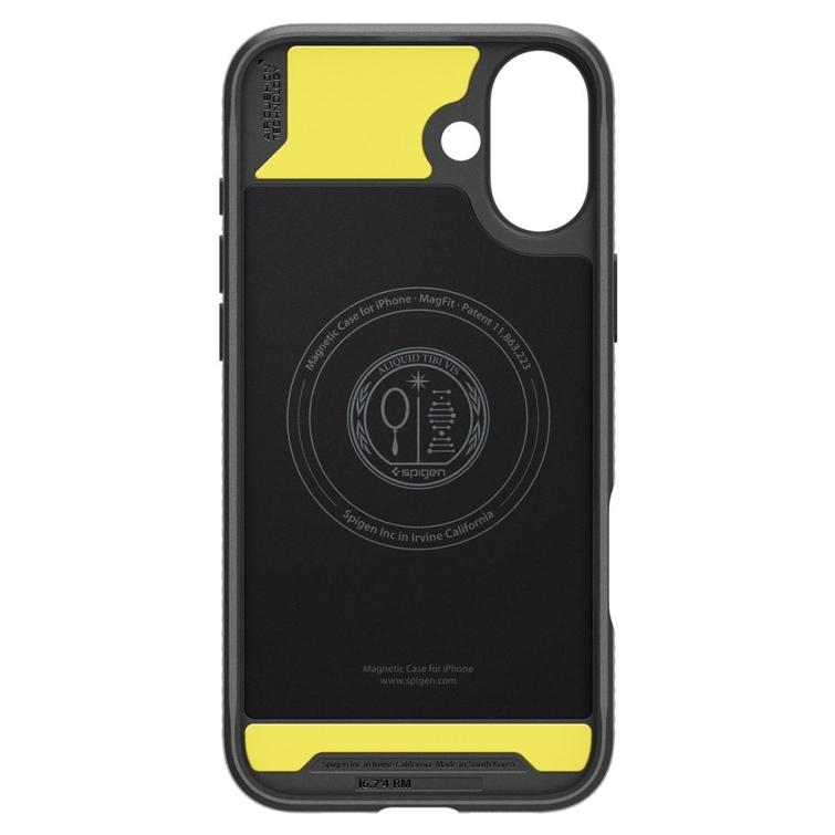 Spigen Rugged Armor Mag Magsafe -suojakuori iPhone 16 6,1":lle mattamusta