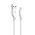 Forever kierr&auml;tyskaapeli USB-A - USB-C 1,5m 3A KR60-AC-00 valkoinen