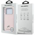 Karl Lagerfeld -suojakuori iPhone 17 Pro Max 6,9":lle, HC MAGSAFE PU FW W/ K&C HEAD PIN -pinni, pinkki