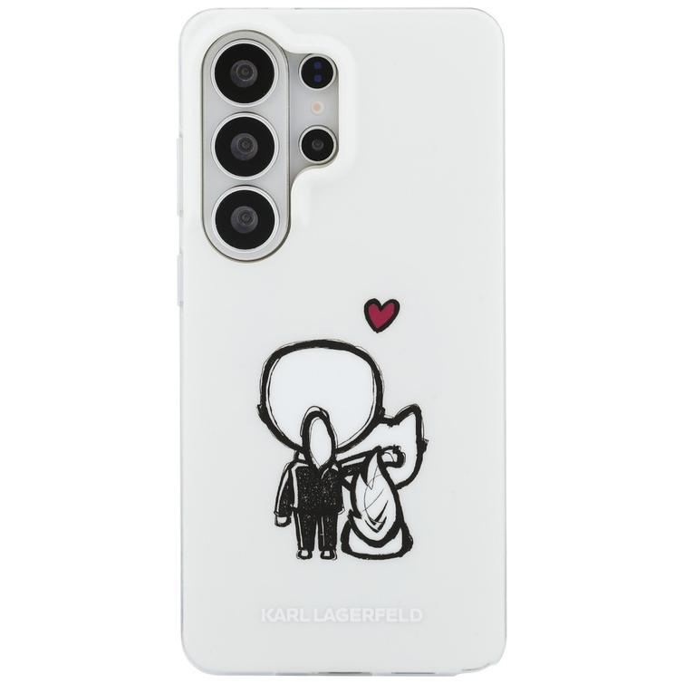 Karl Lagerfeld case IML Karl&Choupette MagSafe for Samsung Galaxy S26 Ultra transparent