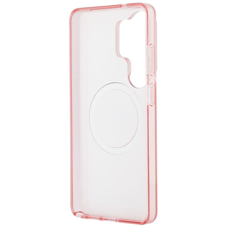 Karl Lagerfeld case IML Repeated Choupette MagSafe for Samsung Galaxy S26 Ultra pink
