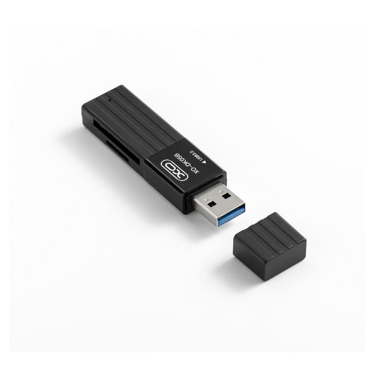 XO-kortinlukija 2-in-1 DK05B USB 3.0 musta
