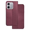 Smart Magnetic case for Honor 600 Lite burgundy