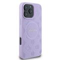 Guess-suojakuori iPhone 16 Pro Max 6,9":lle GUHMP16XPSAPSMEU Saffiano Peony Classic Logo violetti MagSafe