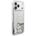 Guess Liq. Glitter Charms case for iPhone 17 Pro Max silver