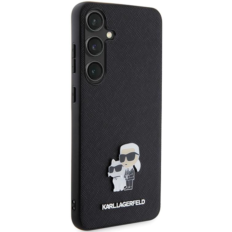 Karl Lagerfeld case for Samsung Galaxy S24 Plus KLHCS24MPSAKCMPK black HC SAFFIANO KC PIN