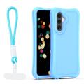 Safepop case with strap for Samsung Galaxy A57 5G blue
