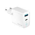 Forever TC-06-20AC PD QC laturi 1x USB-C 1x USB 20W valkoinen
