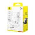 Baseus Palm -pikalaturi 1C 20W USB-C Kuunvalkoinen