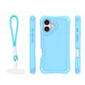 Safepop case with strap for iPhone 16 6,1" blue