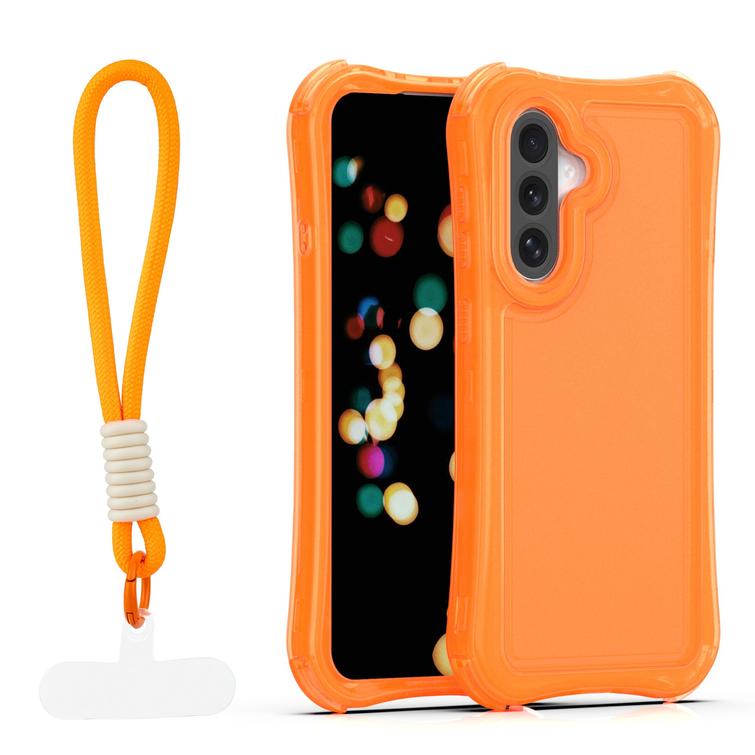 Safepop case with strap for Samsung Galaxy A36 5G / A56 5G / A37 5G orange
