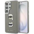 Karl Lagerfeld case Saffiano Double Heads Metal for Samsung Galaxy S26 Ultra silver
