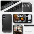 Spigen Rugged Armor Mag Magsafe -suojakuori iPhone 16 6,1":lle mattamusta